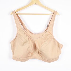 Wingslove Bra 48DD‎ Nude Full Coverage Wirefree Comfort Support Plus Size NWT
